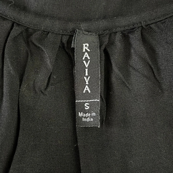 Raviya black see through tiered cover up size S - Picture 10 of 11